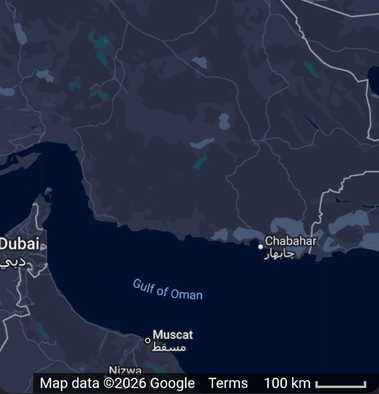 美国海军袭击了位于阿曼湾、伊朗西南部的查巴哈尔港