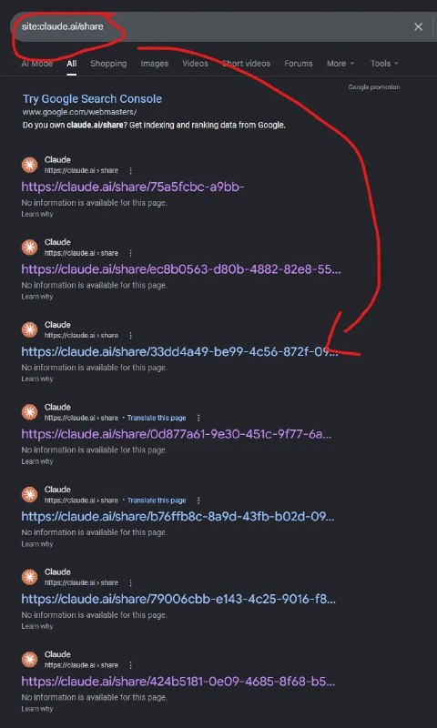 🤖 Claude 共享链接遭搜索引擎索引 大量用户隐私外泄Claude 的共享对话功能出现严重隐私漏洞