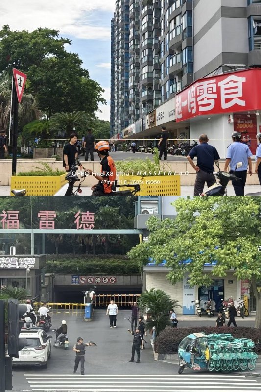 7月13日中午11点左右，浙江杭州的浙江传媒学院和杭州电子大学前的弗雷德广场