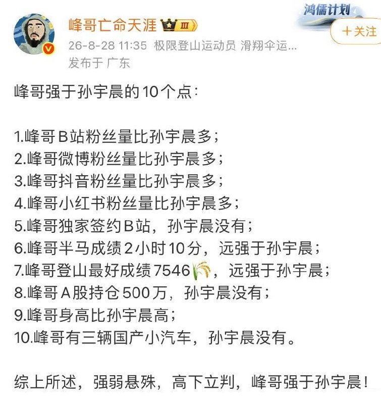 因自己创建词条，辟谣自己，多次玩梗景甜热度