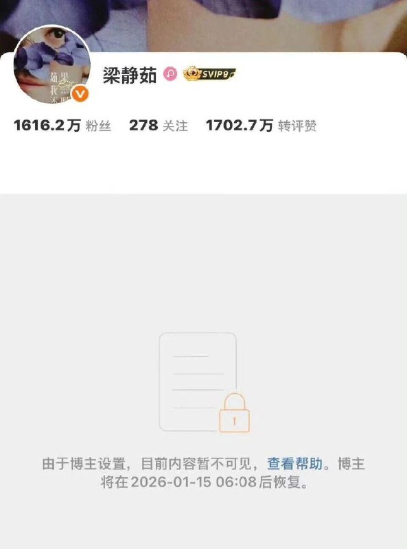 马杜罗被抓后，大陆网友大量传播梁静茹的歌曲《可惜不是你》，导致了梁的微博被关停