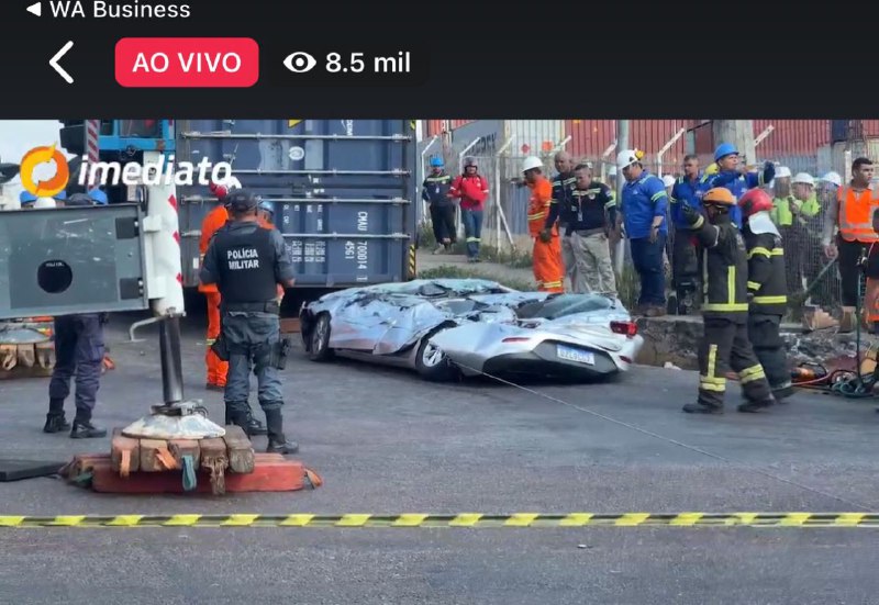 🇧🇷 巴西 #车祸 #碾压 #压缩 小汽车🇧🇷 巴西 #车祸 #碾压 #压缩 小汽车