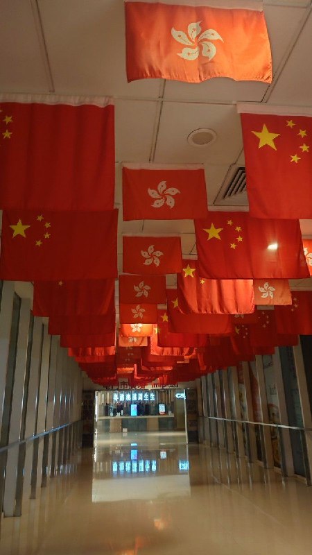7月1日是香港回归29周年，大街上和学校到处是中共国血旗，香港人感叹：香港越来越像大陆了