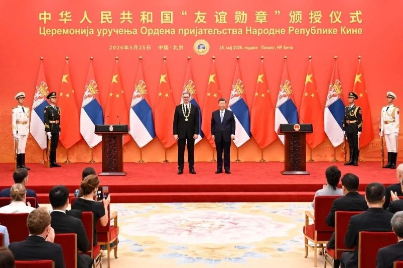 🇷🇸🤝🇨🇳 塞尔维亚与中国将合作从基建延伸至科技领域⠀塞尔维亚与中国同意扩大在人工智能、创新和绿色技术领域的合作