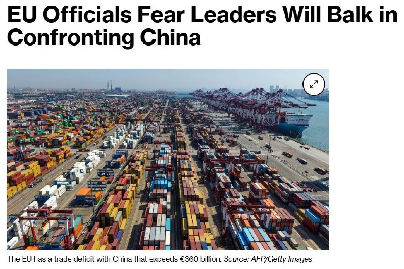 欧盟官员担心：面对中国，欧洲领导人不敢真正强硬7月2日，据彭博社报道，欧盟试图重塑与中国的贸易关系，但内部担心成员国没有足够政治意愿真正与中国对抗