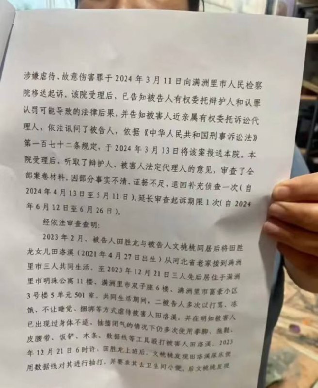 内蒙古3岁女童被虐致死案新进展：被告人之一生父女友文桃桃（00后）已被执行死刑，此前生父被判无期徒刑