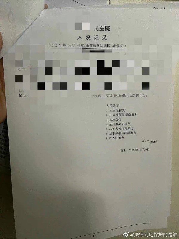 2022年的事，我竟然2026年才看到，可见热度被压的有多厉害13岁孙女，对着养她的奶奶，砍了20几刀