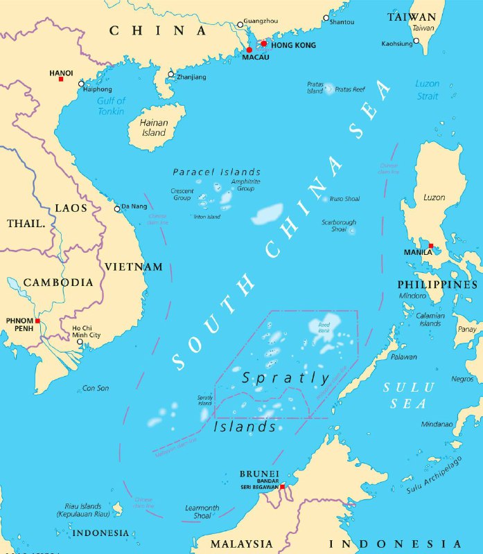 🔥🇨🇳 中国在南海的新前哨🔻 中国已开始在位于西沙群岛西部的“羚羊礁”进入深度施工与填海造地的活跃阶段