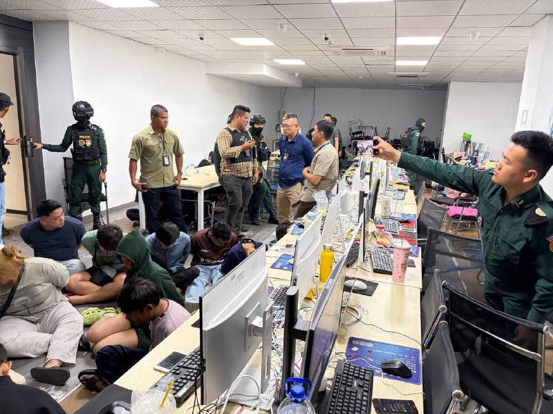 #金边一公寓突袭后续报道：行动地点位于万景县图尔斯瓦普雷1分区7号村金一公寓41号楼30层360室，涉嫌进行网络诈骗活动