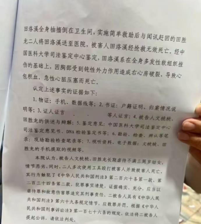 内蒙古3岁女童被虐致死案新进展：被告人之一生父女友文桃桃（00后）已被执行死刑，此前生父被判无期徒刑