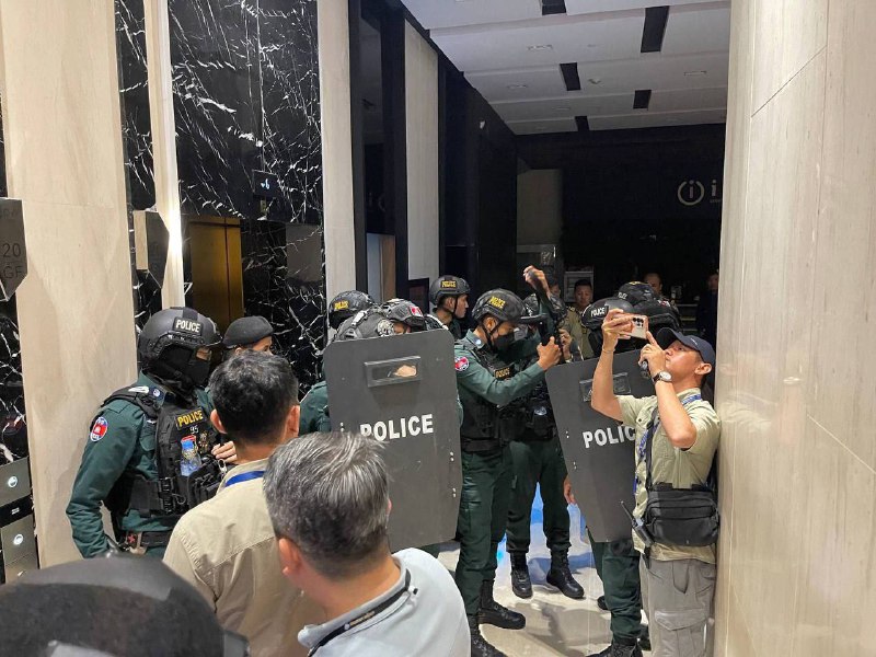 #金边一公寓突袭后续报道：行动地点位于万景县图尔斯瓦普雷1分区7号村金一公寓41号楼30层360室，涉嫌进行网络诈骗活动