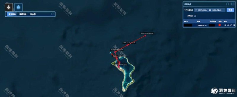 一家中国科技公司在微博上公开且持续分享过去96小时内美国军事部署的详细信息