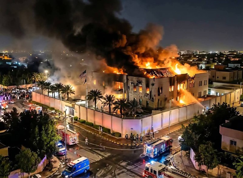 《华盛顿邮报》：伊朗袭击了沙特首都的中央情报局总部▪️据《华盛顿邮报》两位消息人士透露，伊朗无人机可能袭击了美国驻沙特阿拉伯大使馆内的中央情报局大楼