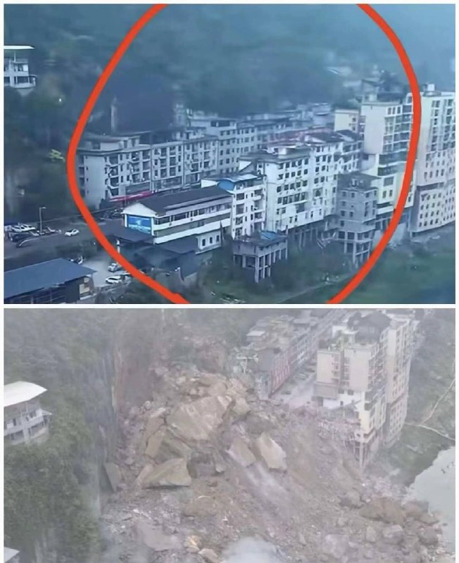 7月17日，四川重庆彭水三桥山体垮塌，压了十几栋房子，伤亡情况不明感谢 Group  投稿！7月17日，四川重庆彭水三桥山体垮塌，压了十几栋房子，伤亡情况不明感谢 Group  投稿！