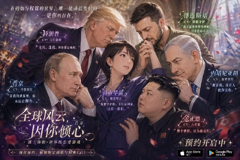 😅中国互联网上正在流行用最新的GPT-IMAGE2制作恋爱游戏宣传风格的ai图片 #领导人 #ai感谢家人们投稿！😅中国互联网上正在流行用最新的GPT-IMAGE2制作恋爱游戏宣传风格的ai图片 #领导人 #ai感谢家人们投稿！