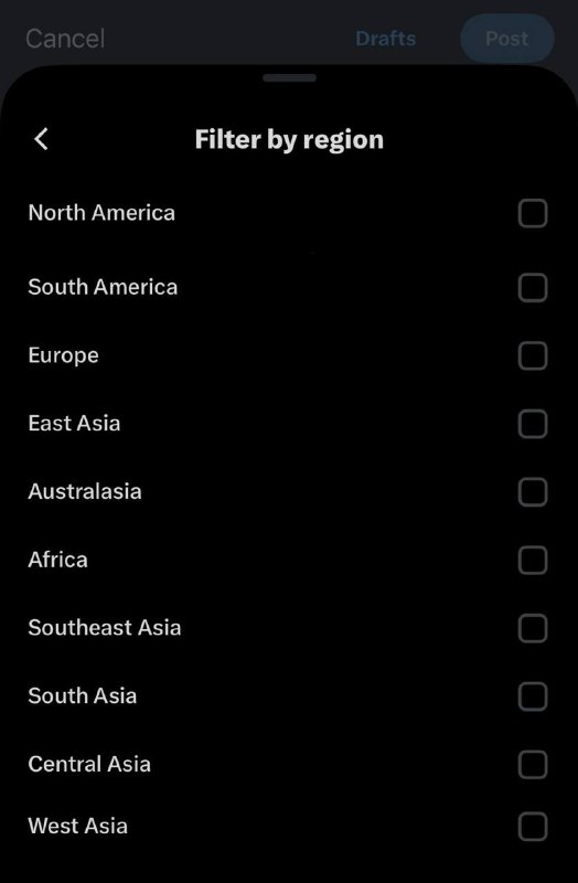 X 推出限制特定地区用户回复帖子的功能用户发帖时能够将自己帖子的回复限制为来自特定地区的人