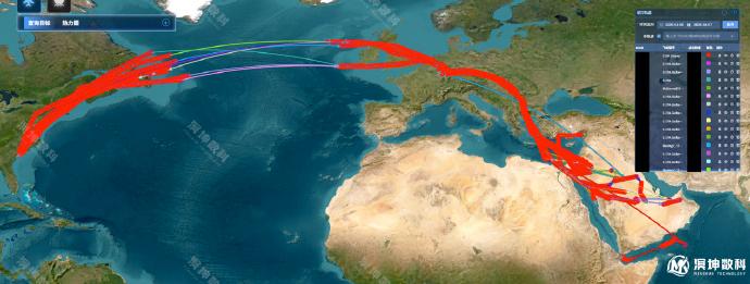 一家中国科技公司在微博上公开且持续分享过去96小时内美国军事部署的详细信息
