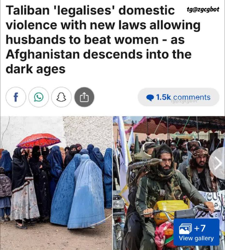 据《每日邮报》报道 阿富汗 将 家庭暴力 合法化 ——允许丈夫殴打妻子