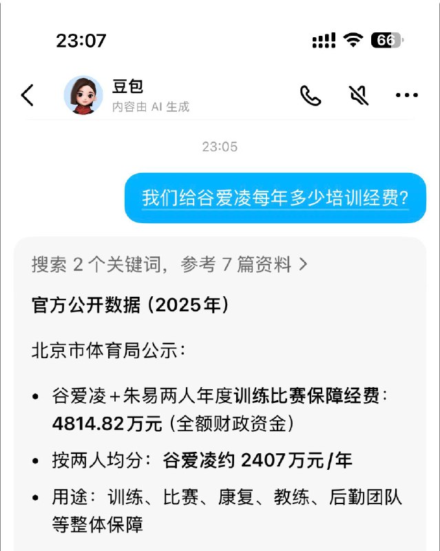中国每年给谷爱凌多少培训经费？感谢家人们投稿！中国每年给谷爱凌多少培训经费？感谢家人们投稿！
