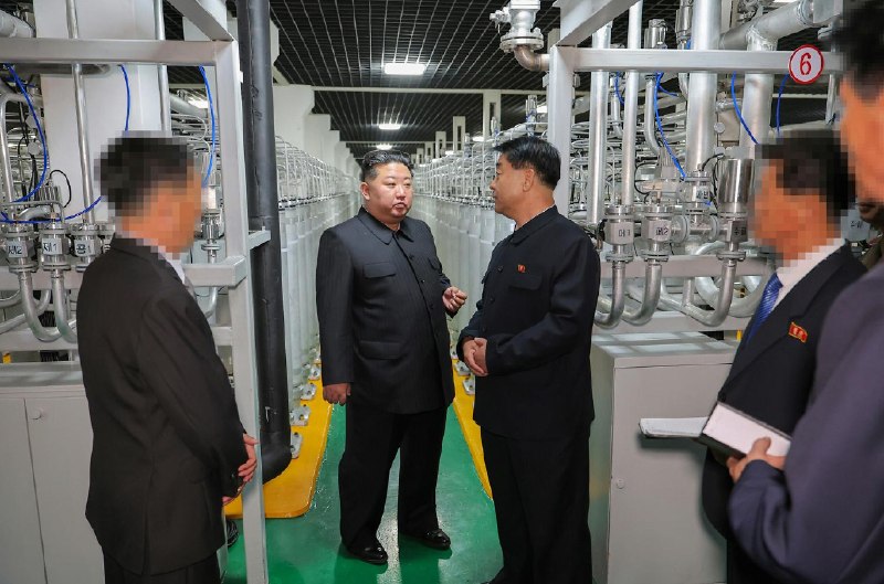#金正恩 视察新投产的核物质厂 强调增强核武力6 月 3 日，金正恩说，经过五年的核武力强化历程后，武器级核物质生产能力已经超越了以前的二倍水平