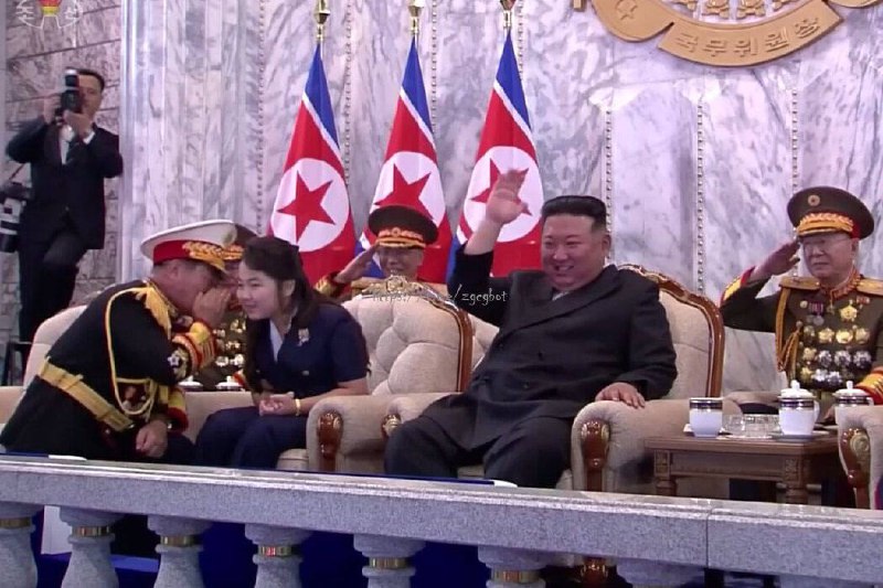 #金正恩 为 女儿 打造接班人形象 #图片#金正恩 为 女儿 打造接班人形象 #图片