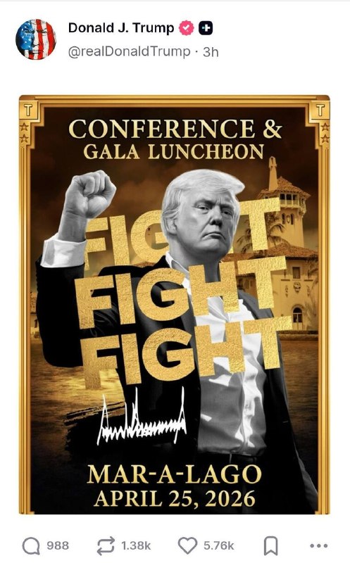 即便谈判如此焦灼川普也没忘了 $TRUMP 持有者一年一度的饭局4月25，海湖庄园，持有积分前297位可参加，前29位VIP待遇还请了木头姐、泰森和Tether的paolo目前积分前10名，我确认起码有4个中国人感谢家人们投稿！即便谈判如此焦灼川普也没忘了 $TRUMP 持有者一年一度的饭局4月25，海湖庄园，持有积分前297位可参加，前29位VIP待遇还请了木头姐、泰森和Tether的paolo目前积分前10名，我确认起码有4个中国人感谢家人们投稿！