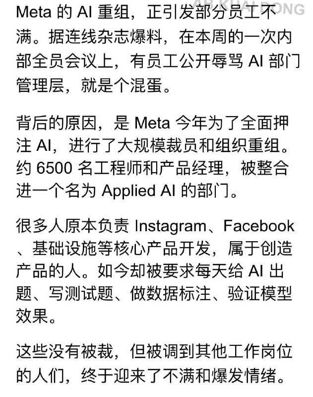 Meta 这波裁员，还是遭到反噬了