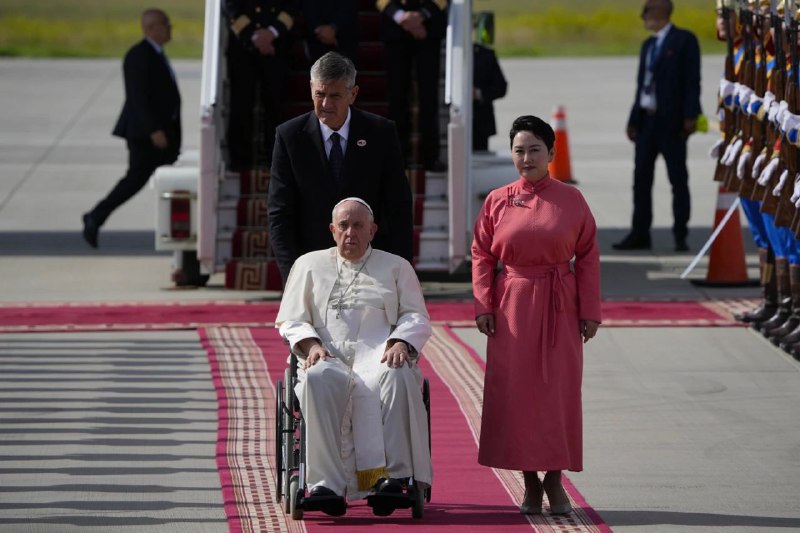 #天主教 #教宗 #方济各 9月1日上午抵达 #蒙古，进行历史上对该国的首次访问