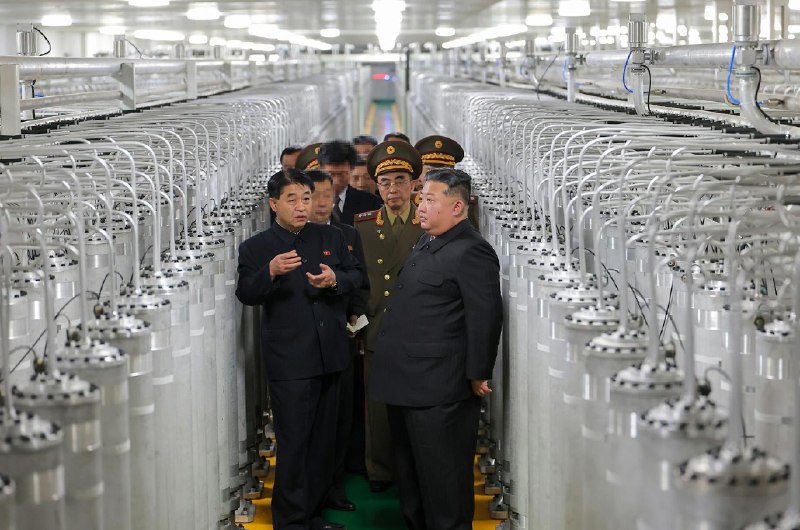 #金正恩 视察新投产的核物质厂 强调增强核武力6 月 3 日，金正恩说，经过五年的核武力强化历程后，武器级核物质生产能力已经超越了以前的二倍水平