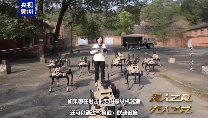 中国兵器自动化研究所有限公司自主研制的最新一代机器狼群，负责侦察的叫“暗影”，负责打击的叫“浴血”，负责保障的叫“极地”（好中二🤕）可以使用语音、数据手套、枪载电子握把进行操控感谢家人们投稿！中国兵器自动化研究所有限公司自主研制的最新一代机器狼群，负责侦察的叫“暗影”，负责打击的叫“浴血”，负责保障的叫“极地”（好中二🤕）可以使用语音、数据手套、枪载电子握把进行操控感谢家人们投稿！