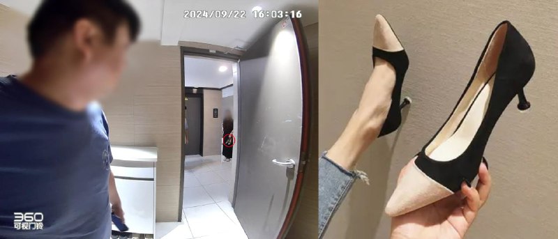 男子偷女鞋，蹲楼道狂舔10分钟 #恋足 #扫楼男子偷女鞋，蹲楼道狂舔10分钟 #恋足 #扫楼