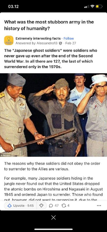 #人类历史上最顽固的军队是那个国家“日本🇯🇵幽灵士兵”是即使在第二次世界大战结束后也从未放弃的士兵