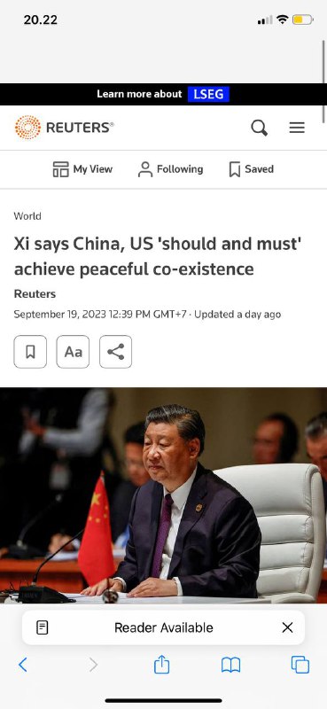 #习近平说，中国🇨🇳、美国 🇺🇸应该而且必须”实现和平共处🇨🇳中国国家主席习近平告诉两名在第二次世界大战期间为中国而战的美国飞虎队老兵，中国和美国“应该也必须”实现和平共处，为双方缓解持续的紧张局势提供了进一步线索