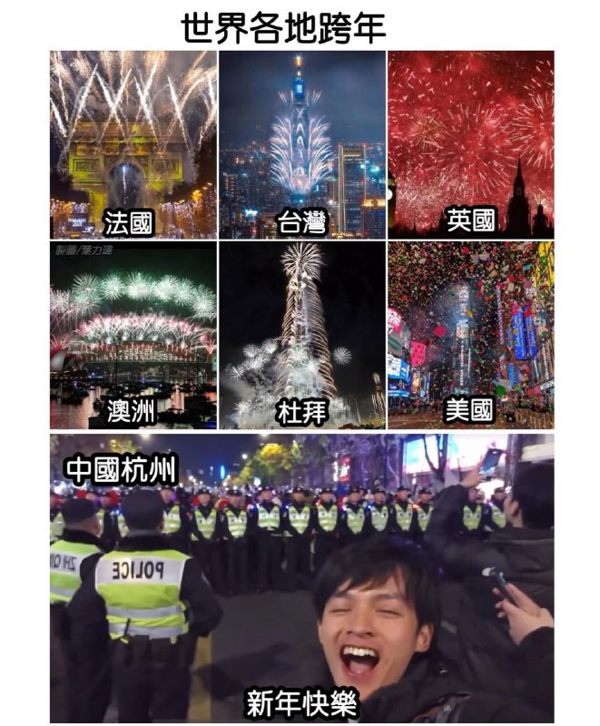 世界各地跨年感谢家人们投稿！