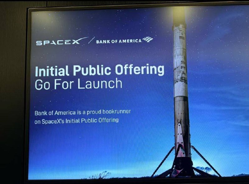 摩根大通、高盛、美银的办公楼里都放上了SpaceX IPO海报高盛毕竟是主承销，最有诚意，把星舰竖在电梯必经之路上牛逼的是，几大投行的承销费这次被压到0.75%以下老马的议价能力太强了，曾几何时阿里上市都要给1%以上感谢家人们投稿！摩根大通、高盛、美银的办公楼里都放上了SpaceX IPO海报高盛毕竟是主承销，最有诚意，把星舰竖在电梯必经之路上牛逼的是，几大投行的承销费这次被压到0.75%以下老马的议价能力太强了，曾几何时阿里上市都要给1%以上感谢家人们投稿！