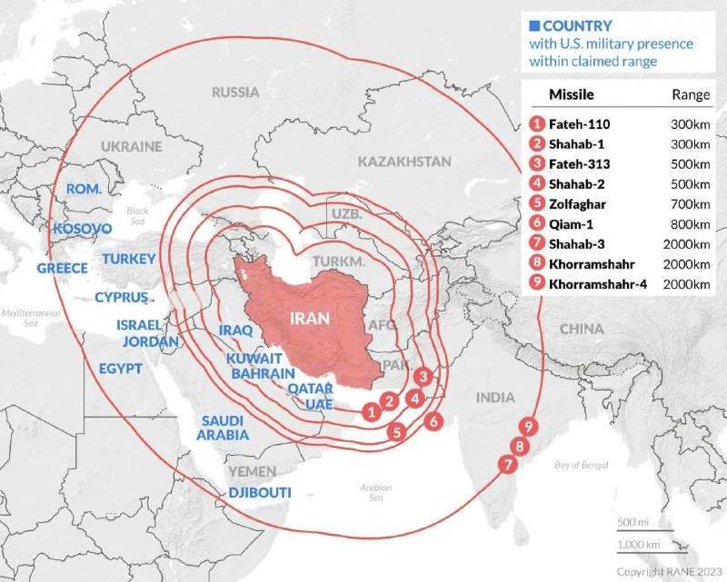 🚨突发：伊朗向迪戈加西亚发射了两枚中程弹道导弹，该基地距伊朗约4000公里