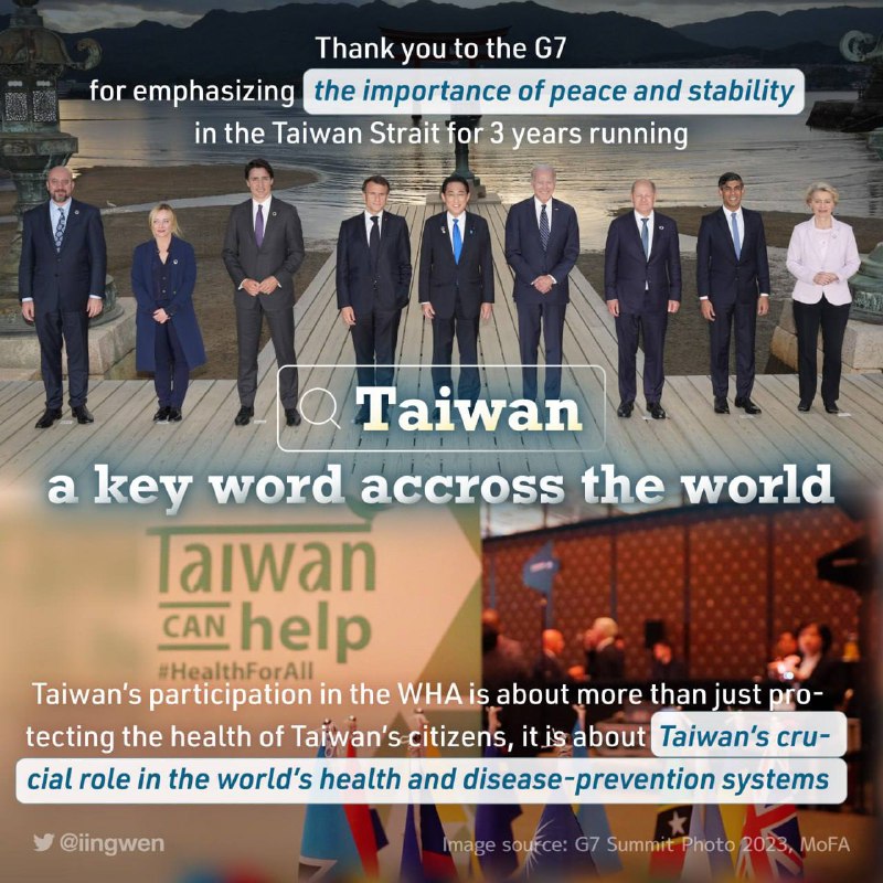 #蔡英文： 由于越来越多的支持， #台湾 Taiwan已成为全世界的关键词