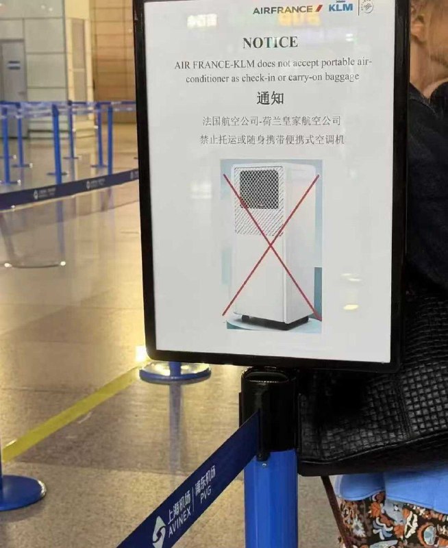 由于有大量欧洲游客利用免签来华的机会购买便携式空调机，再人肉背回饱受酷暑折磨的欧洲本土使用
