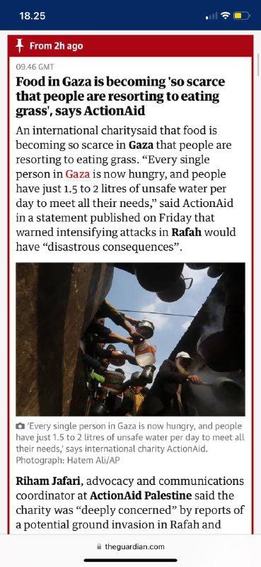 #加沙巴勒斯坦🇵🇸的人民开始吃草食物变得如此稀缺，以至于人们不得不吃草自从7.10.2023大屠杀 以色列🇮🇱已经把南北加沙轰炸成灰  加沙4个月之内回石头时代加沙🇵🇸每个人都现在都饿了，人们每天只有1.5到2升不安全水来满足他们的所有需求，”人们现在如此绝望，以至于他们吃草，最后一次试图避免饥饿