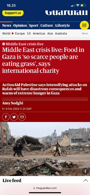 #加沙巴勒斯坦🇵🇸的人民开始吃草食物变得如此稀缺，以至于人们不得不吃草自从7.10.2023大屠杀 以色列🇮🇱已经把南北加沙轰炸成灰  加沙4个月之内回石头时代加沙🇵🇸每个人都现在都饿了，人们每天只有1.5到2升不安全水来满足他们的所有需求，”人们现在如此绝望，以至于他们吃草，最后一次试图避免饥饿