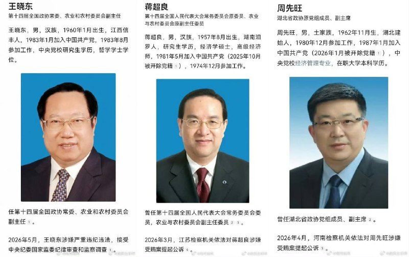 5月17日，湖北省原省长王晓东被查
