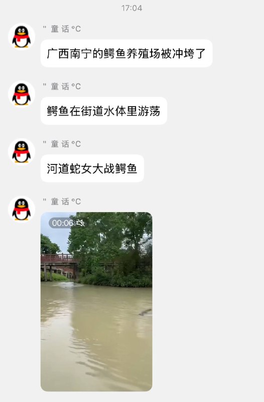 养殖场的鳄鱼也冲出来了…感谢家人们投稿！养殖场的鳄鱼也冲出来了…感谢家人们投稿！