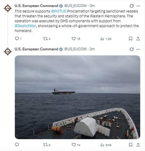 俄罗斯对“影子舰队”油轮被扣事件作出首次回应俄罗斯交通部表示，12月24日，Marinera号油轮获得了在俄罗斯国旗下航行的临时许可