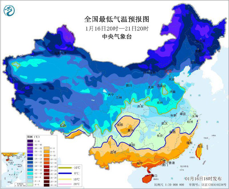 ⚠️⚠️⚠️全国请注意：今冬最强寒潮南下，南方多地气温创 1 月历史新高后将迎暴雪1月17日至21日， 中东部地区将自北向南先后出现大范围雨雪天气过程，秦岭—淮河以南地区降水相态复杂，有雨雪及冻雨的转换