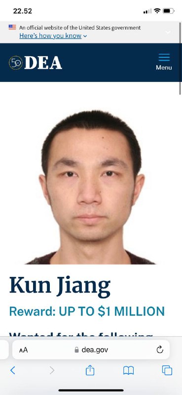 #江坤 美国称号Kun Jiang是中华人民共和国的芬太尼前体化学品供应商之一，拥有或为制造芬太尼前体化学品的公司工作