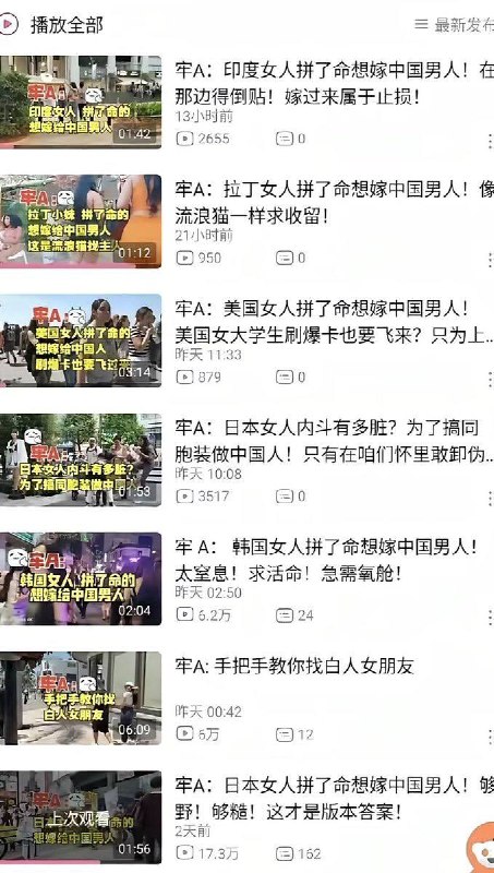 牢A帮中国人找回了自信感谢家人们投稿！