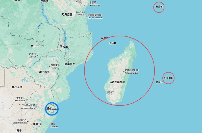 取消赖清德专机飞航许可的国家：🇸🇨塞舌尔、🇲🇺毛里求斯、🇲🇬马达加斯加