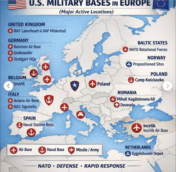 据《华尔街日报》报道，川普正考虑关闭美国在西班牙和德国的部分军事基地，原因是这两国在伊朗战争期间未予协助