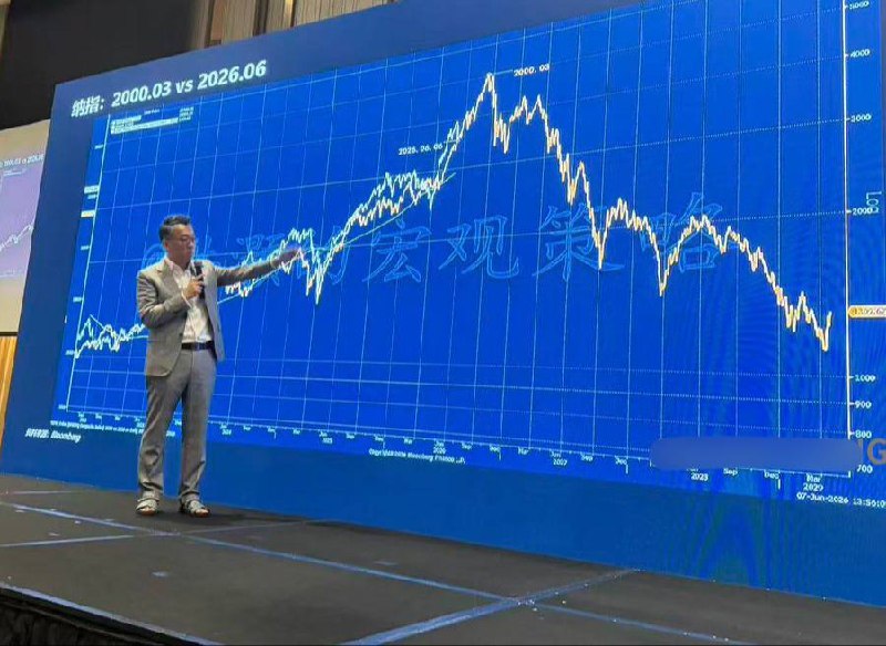 金融网红洪灏，今天在香港的内部会，认为半导体周期已经见顶，虽然会有短暂的反弹，但其他市场也会跟着下跌，预计今年底才能到达真正的底部