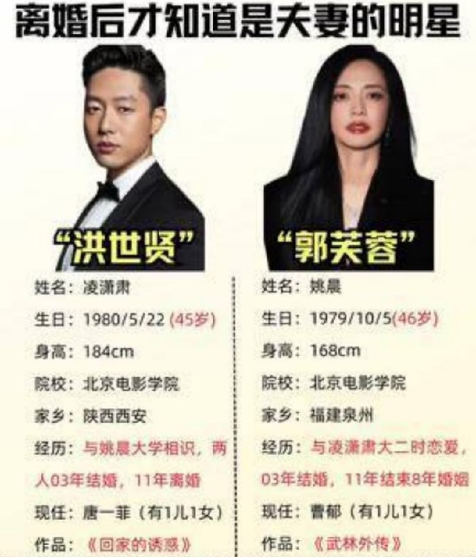 #姚晨二婚离婚 #姚晨 #曹郁 #凌潇肃 #出轨四次体面声明还没捂热，瓜皮已经被扒穿地心